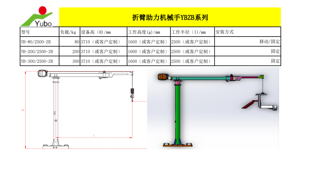 折臂助力機(jī)械手